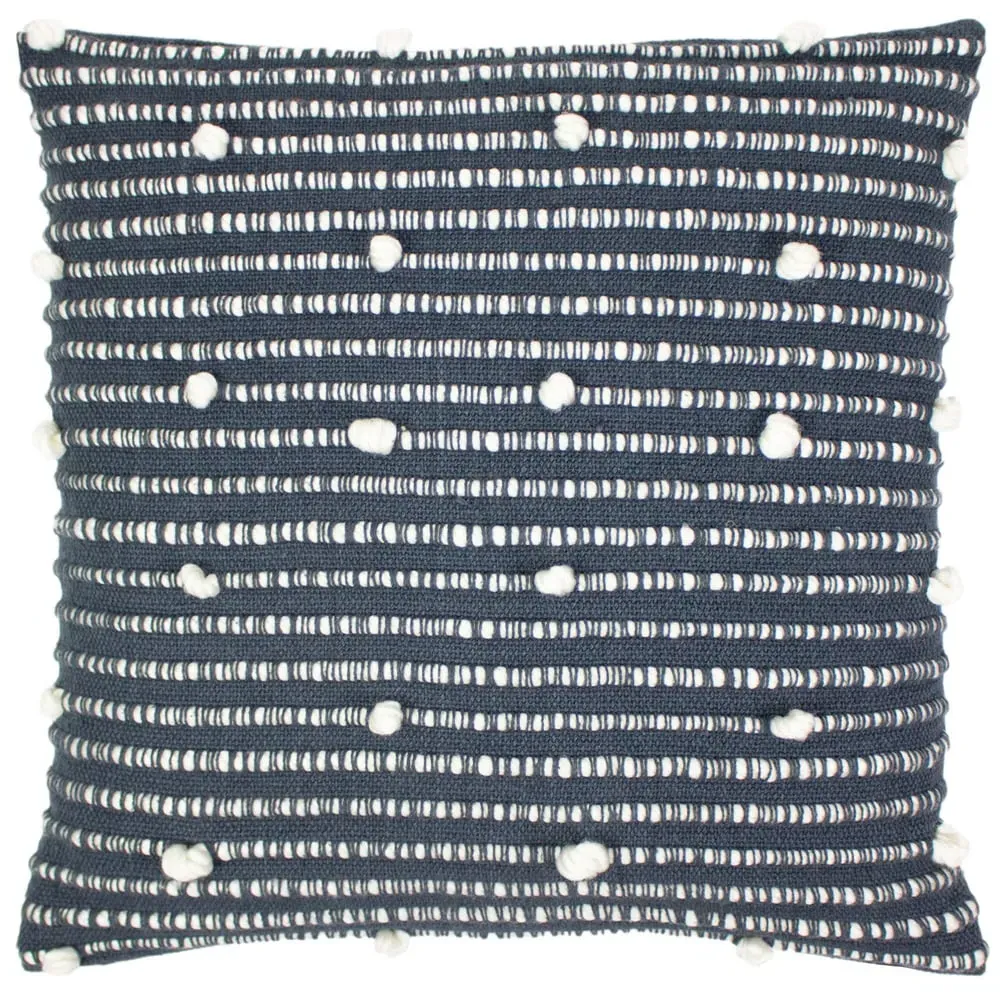 Arlo Woven Cushion with Hidden Zip - Charcoal image