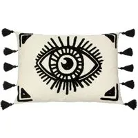 Ashram Eye Embroidered Cushion - Multi