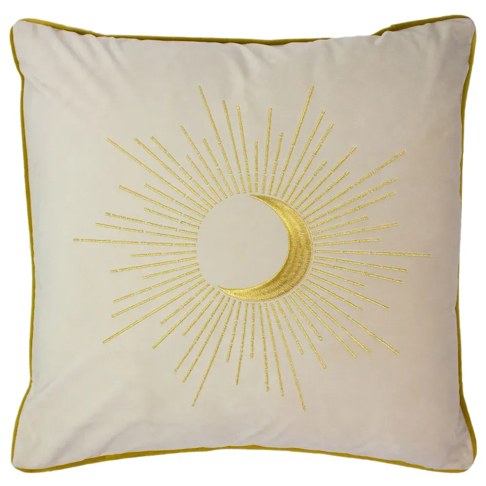 Astrid Embroidered Celestial Cushion - Ivory image