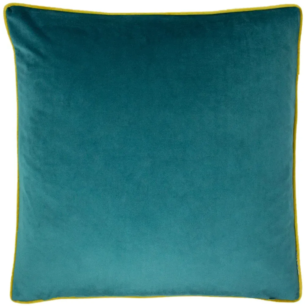 Astrid Embroidered Celestial Cushion - Teal