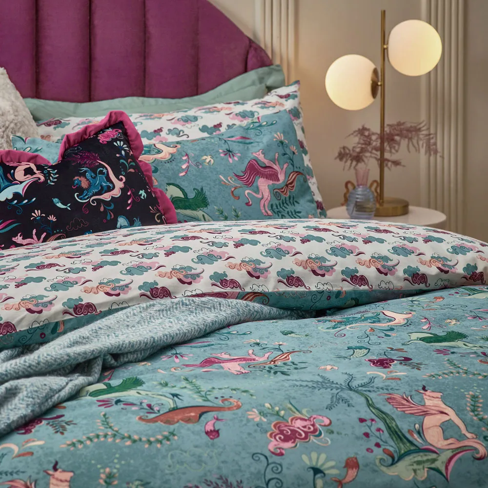 Athena Super King Size Duvet Set - Blue