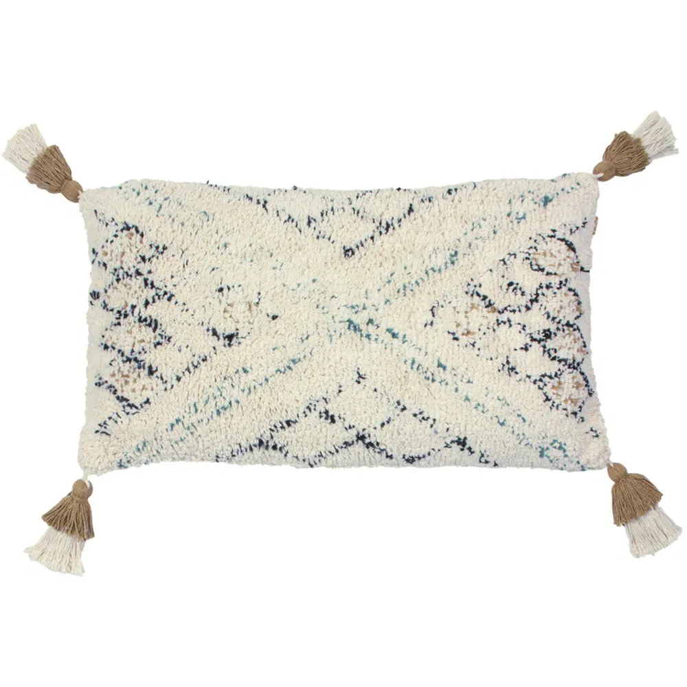 Atlas Moss Global Tufted Cushion - Multi image