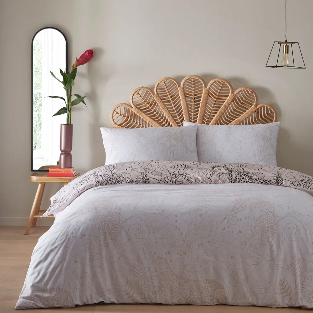 Aurora King Size Duvet Cover Set - Pink, Polycotton