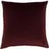 Aurora Ribbed Velvet Cushion - Red