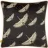 Avalon Piped Cushion - Black, Velvet