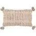 Ayaan Woven Tufted Cushion - Cream, Cotton