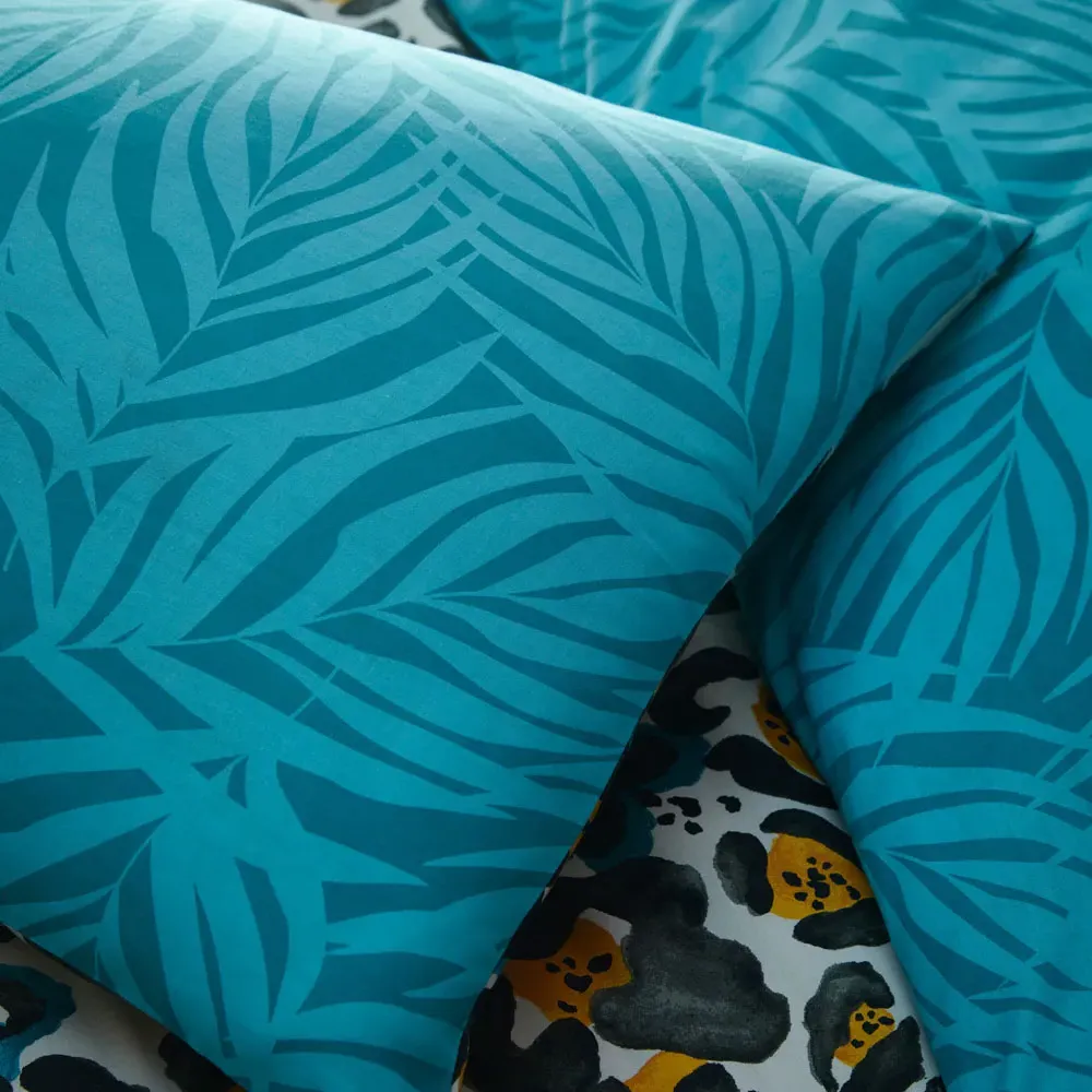 Ayanna King Size Duvet Set - Teal, Polycotton