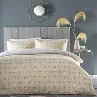 Bee Deco King Size Duvet Set - Champagne