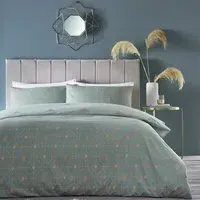 Bee Deco King Size Duvet Set - Eau De Nil