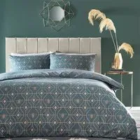 Bee Deco Single Duvet Set - French Blue