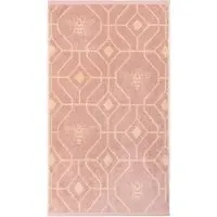Bee Deco Turkish Cotton Jacquard Bath Towel - Blush