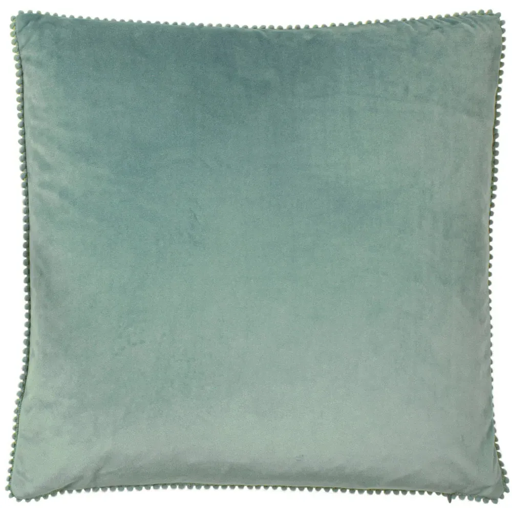 Blume Floral Cushion - Cream, Velvet