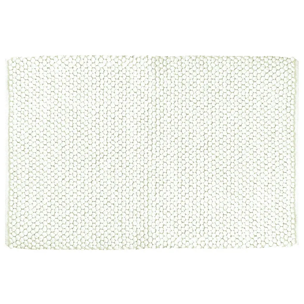 Bobble Woven Anti-Slip Bath Mat - Cream image