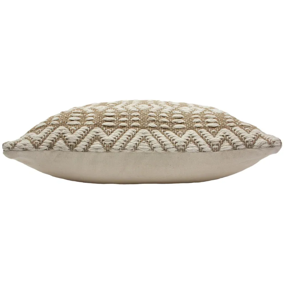 Bodhi Natural Woven Cushion - Cream
