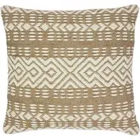 Bodhi Natural Woven Cushion - Cream