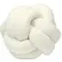 Boucle Knot Fleece Cushion - Cream