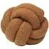 Boucle Knot Fleece Cushion - Orange