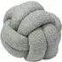 Boucle Knot Fleece Cushion - Silver