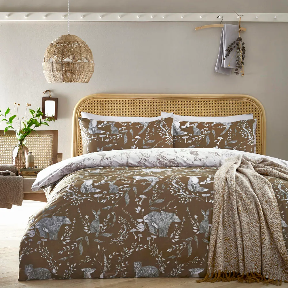 Buckthorn Super King Duvet Set - Multi, Woodland