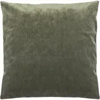 Camden Cushion - Green, Micro Cord Velvet
