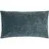 Camden Rectangular Cushion - Blue, Micro Cord Velvet
