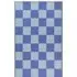 Checkerboard Recycled Outdoor Rug - Blue