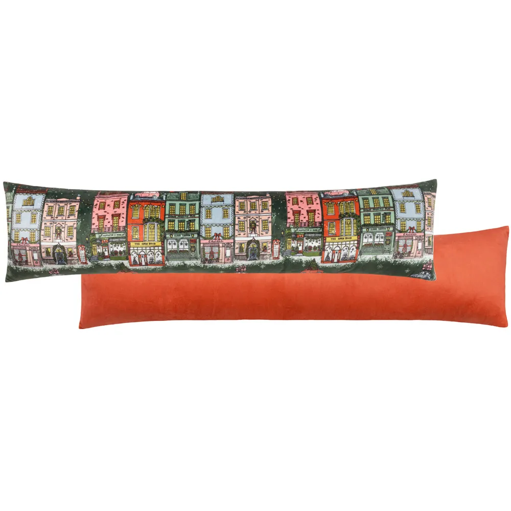 Christmas Festive Spirit Draught Excluder - Multicolour, Velvet