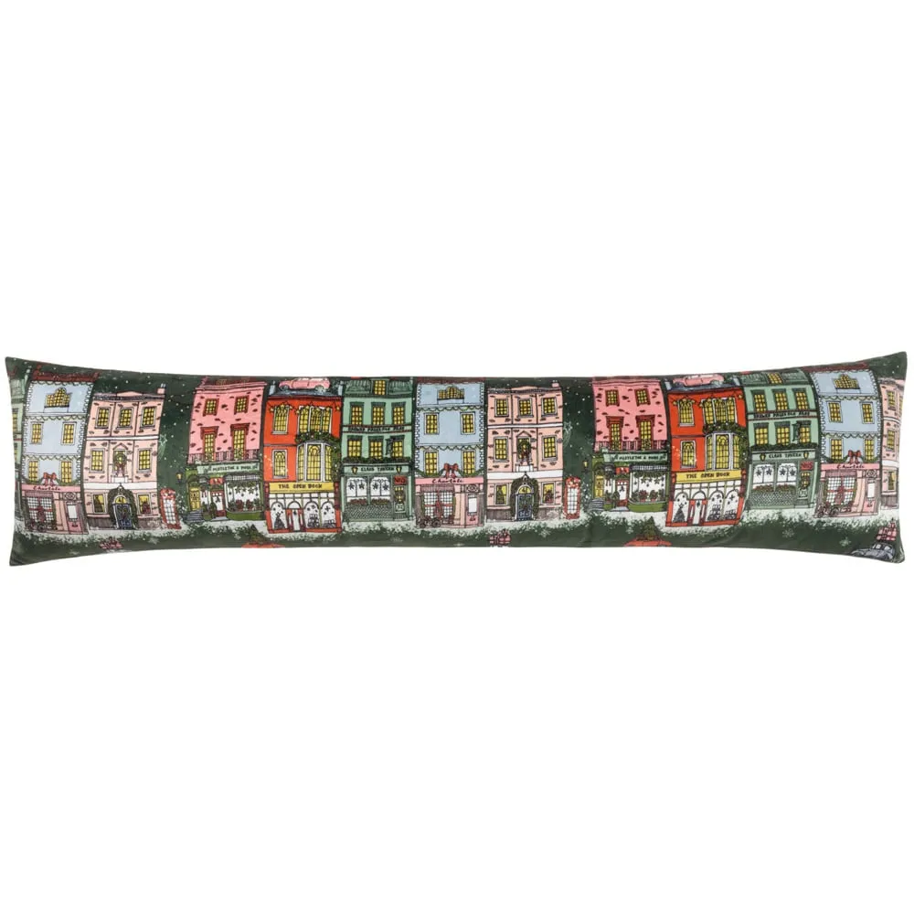 Christmas Festive Spirit Draught Excluder - Multicolour, Velvet image