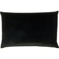 Contra Oblong Cushion - Black, Velvet