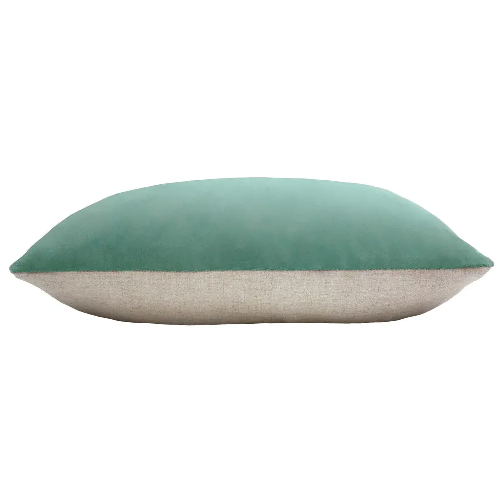Contra Oblong Cushion - Blue, Velvet
