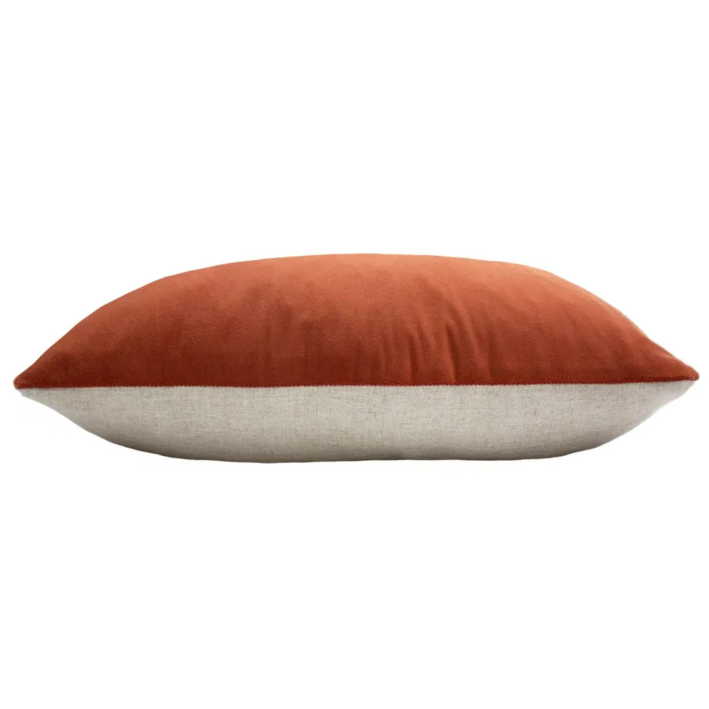 Contra Oblong Cushion - Brown, Velvet