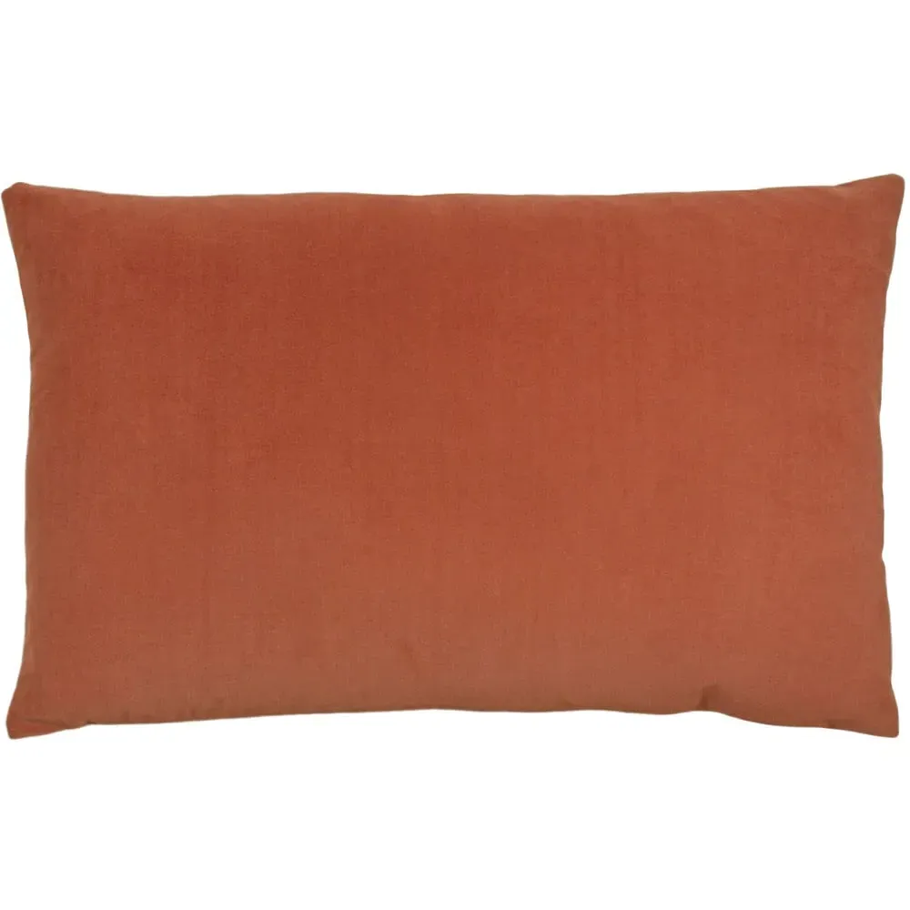 Contra Oblong Cushion - Brown, Velvet