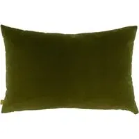 Contra Oblong Cushion - Green, Velvet