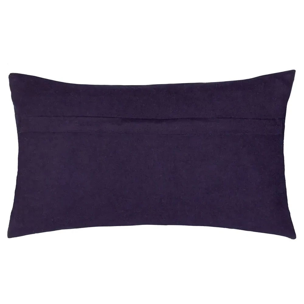 Coral Snake Embroidered Cushion - Green