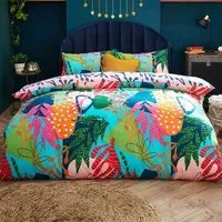 Coralina Single Duvet Cover Set - Multi, Polycotton