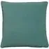 Cosmo Square Velvet Cushion with Pom-Pom Trim - Blue
