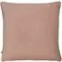 Cosmo Square Velvet Cushion with Pom-Pom Trim - Blush