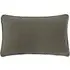 Cosmo Velvet Cushion with Pom-Pom Trim - Grey
