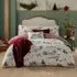 Cotswolds Super King Christmas Reversible Duvet Set - White