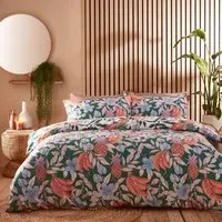 Cypressa King Size Duvet Set - Green, Polycotton