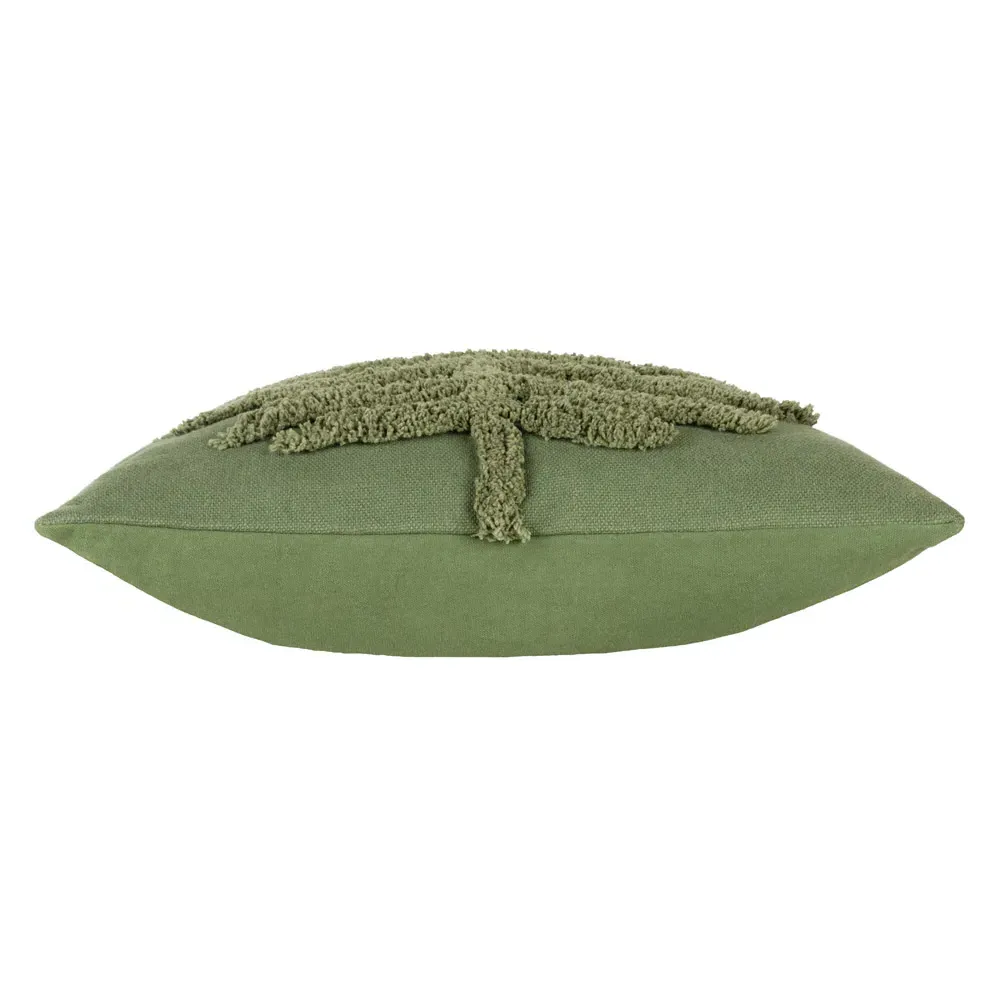 Dakota Tufted Cushion - Green, Cotton