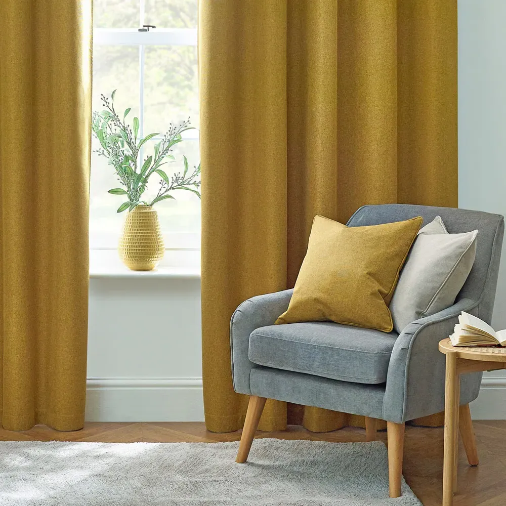 Dakota Tufted Cushion - Mustard