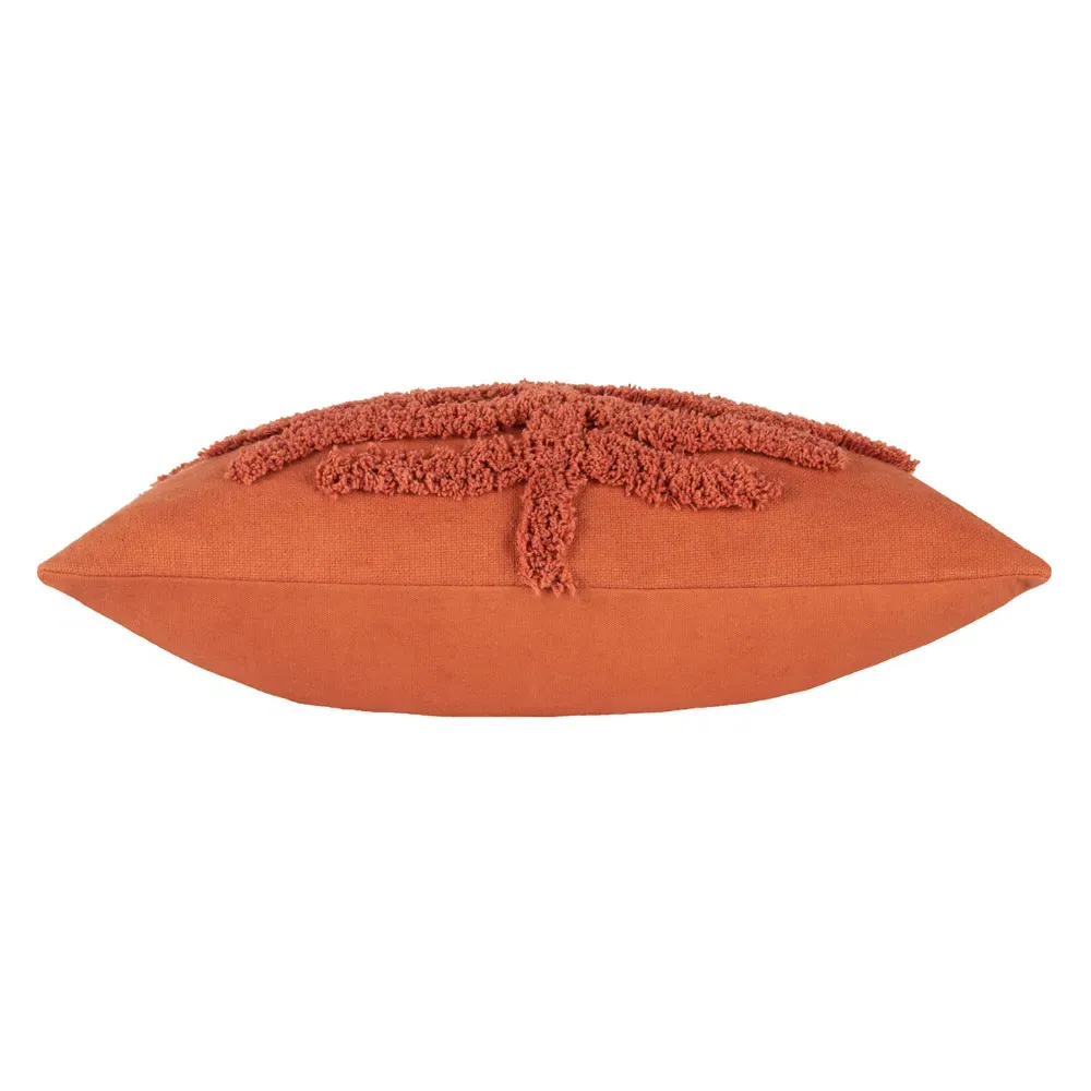 Dakota Tufted Cushion - Rust, Cotton