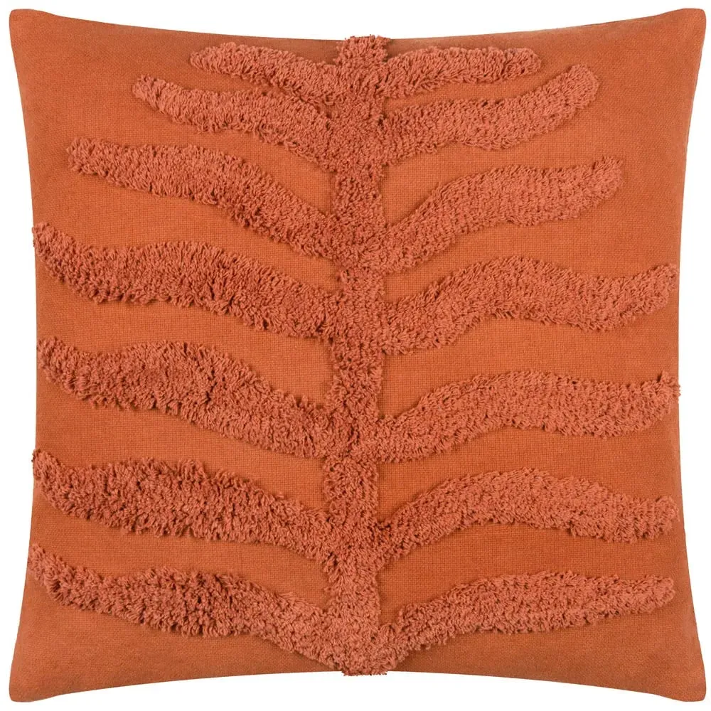 Dakota Tufted Cushion - Rust, Cotton