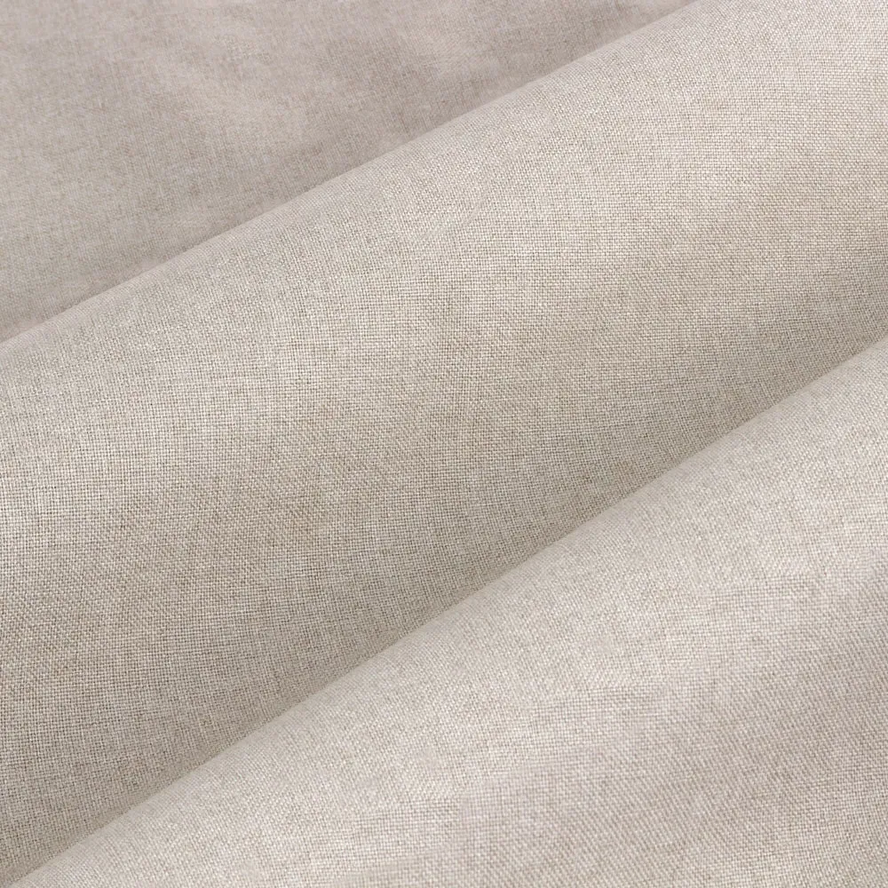 Dawn Linen Blackout Pencil Pleat Curtains - Brown