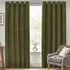 Dawn Textured Blackout Eyelet Curtains - Green