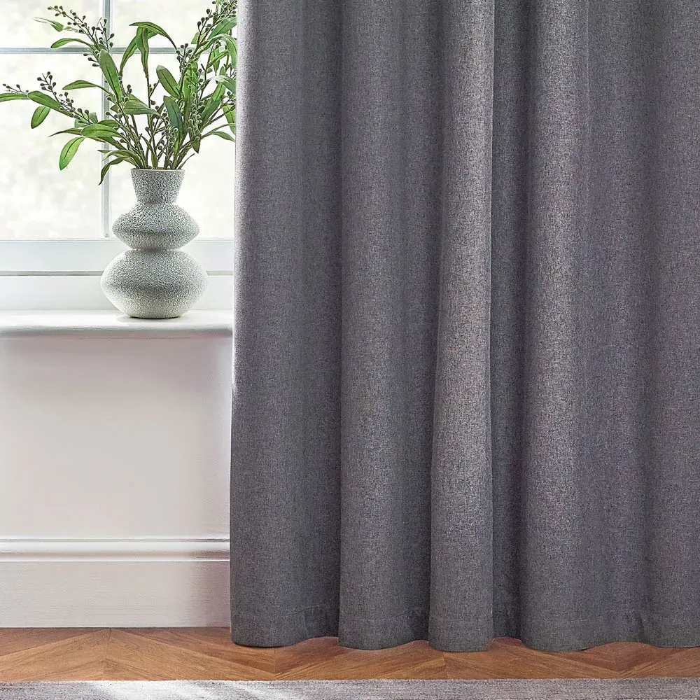 Dawn Thermal Blackout Eyelet Curtain - Charcoal