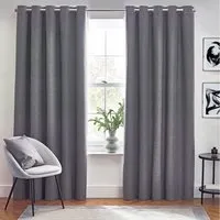 Dawn Thermal Blackout Eyelet Curtain - Charcoal