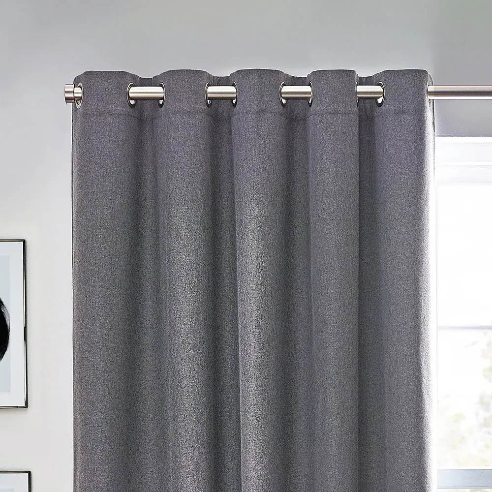 Dawn Thermal Blackout Eyelet Curtain - Charcoal