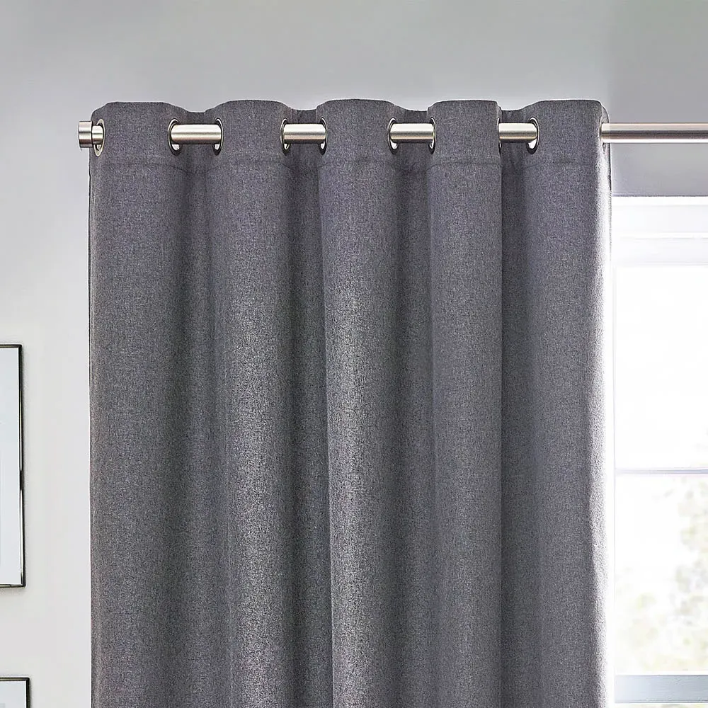 Dawn Thermal Blackout Eyelet Curtain - Charcoal